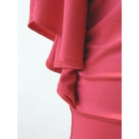 Bluzeczka Diana z pięknymi falbaniastymi rękawami - koralowa